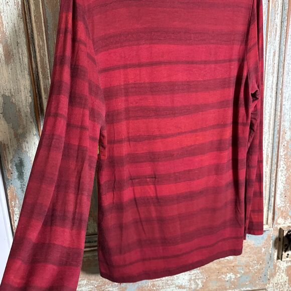 Simply Art by Dolcezza Long Sleeve Cowl Neck Tunic Top (L) Wearable Abstract Art - Picture 7 of 9